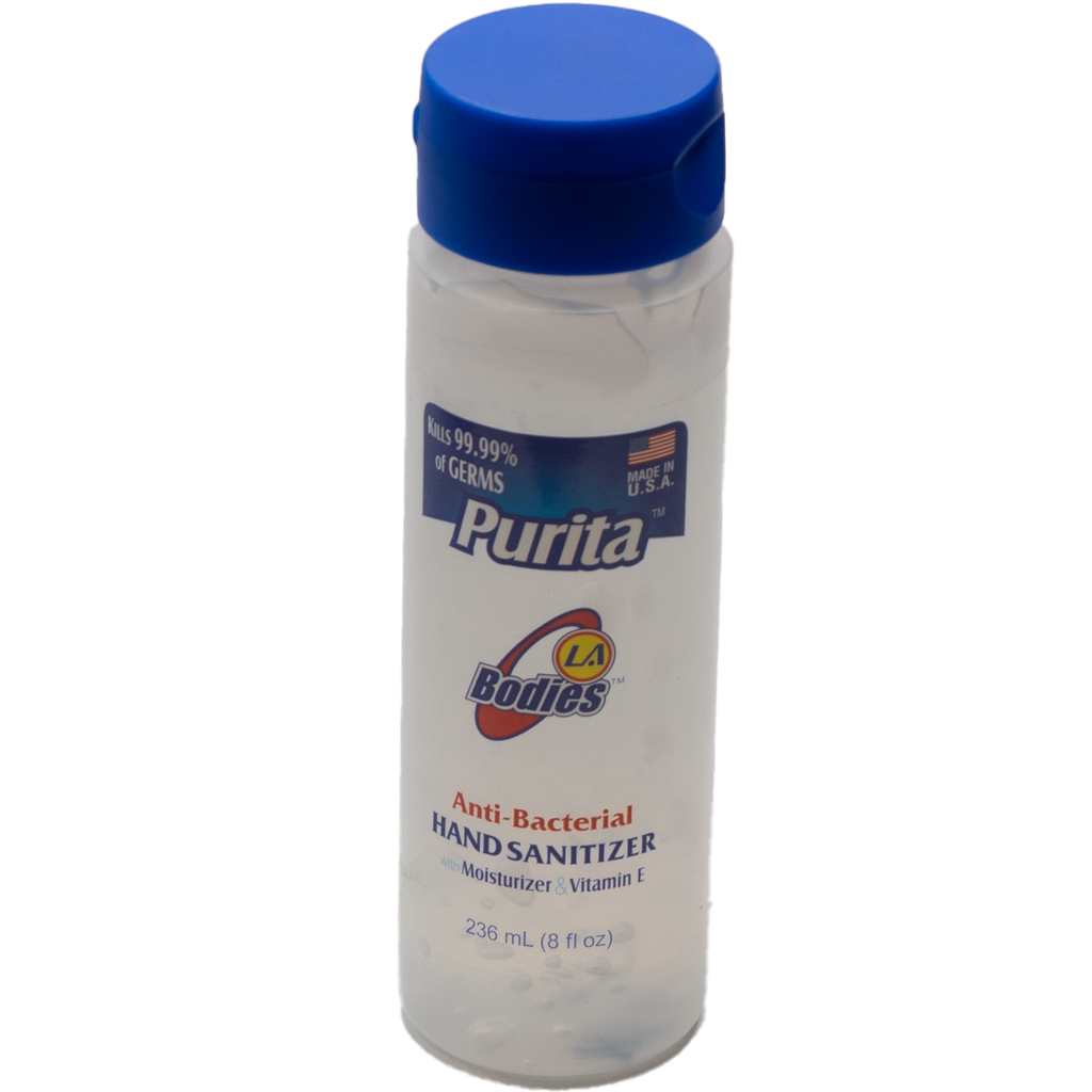 Purita La Bodies Hand Sanitizer 8oz 1ct. Blue Cap .No Exchange or No Refund