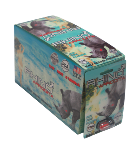 Rhino Afrodita 1 Pill/Card - 24 Cards/Box FDA Registered