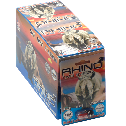 Rhino Time 94000Mg 1 Pill/Card - 24 Cards/Box FDA Registered