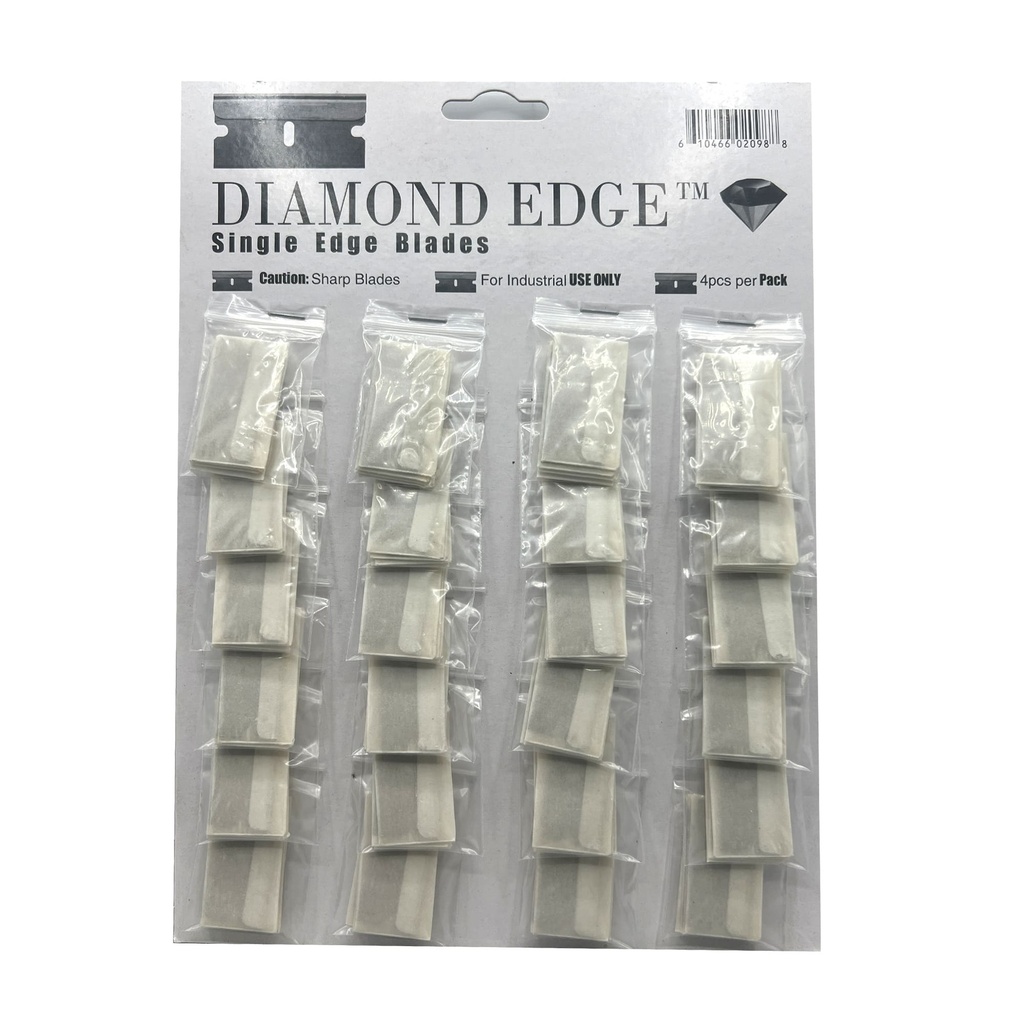 Single Edge Blades Board - 4 Blades/Pack - 24 Packs/Board