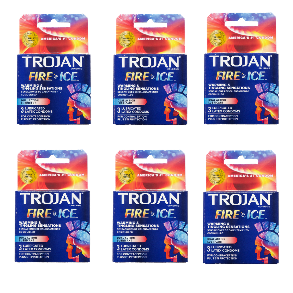 Trojan Fire & Ice 3/Pack - 6 Packs 96003