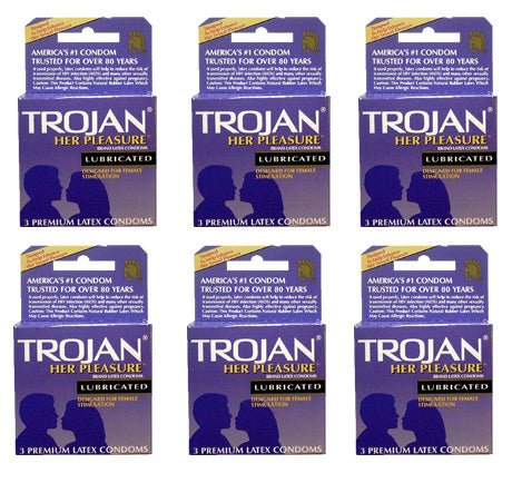 Trojan Her Pleasure 3/Pack - 6 Packs 97320
