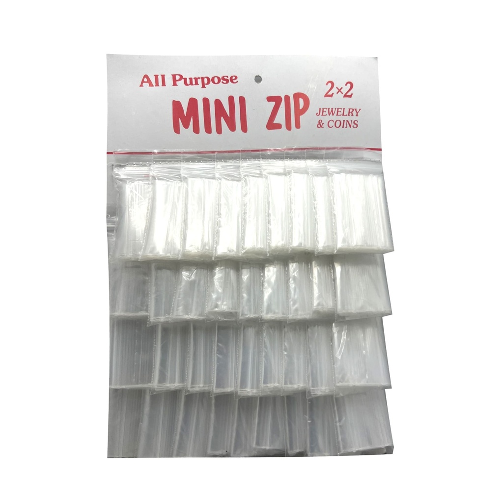 Zip Lock Bag - 2 x 2 - 36 ct on Board  Clear / 1 ct