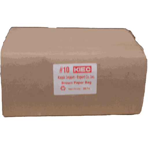 [BAG020-10] Brown Paper Bag - KIEC - #10/ 500ct  Bundle/ 1ct