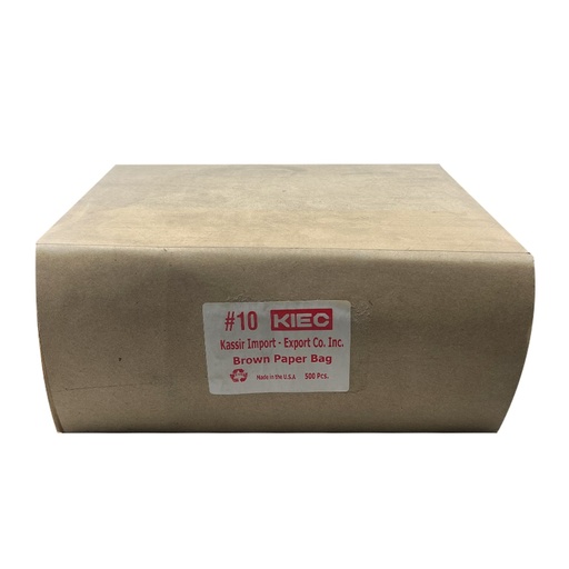 [BAG020-10] Brown Paper Bag - KIEC - #10/ 500ct  Bundle/ 1ct