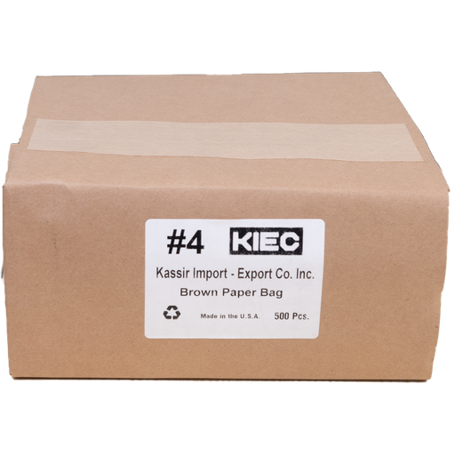 [BAG016-4] Brown Paper Bag - KIEC - #4/ 500ct Bundle/ 1ct