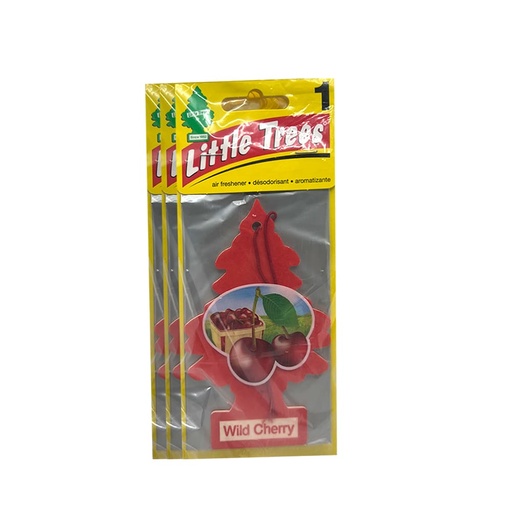 [Af088-Wild-Cherry] Car Freshener Little Trees Single - 24ct./Pack -Wild Cherry