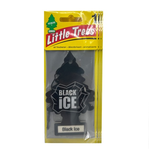 [AF095/Ice] Car-Freshener Little Trees Single Pack- 24 ct/  Black Ice