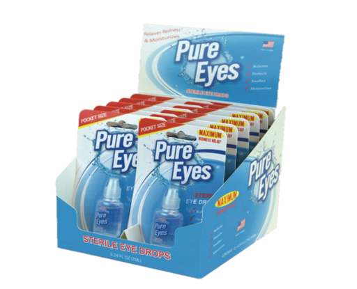 [MED087] Pure Eyes  0.24 FL OZ (7 mL ) Maximum Redness Relief  12ct-Box