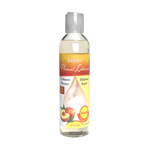 [LUB/PEACH02] Intime Personal Lubricant Water Based 4 oz Peach -1 Ct