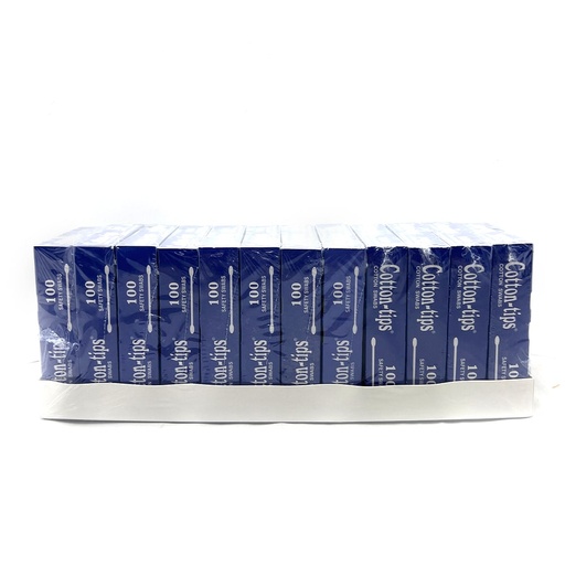 [HI060] Cotton Tip - KC 100ct - Pack -12 Packs Disp / 1ct