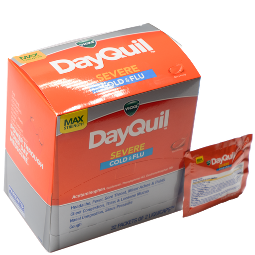 [MED120] Dayquil 2 Pills/Pouch, 32 Pouches/Box