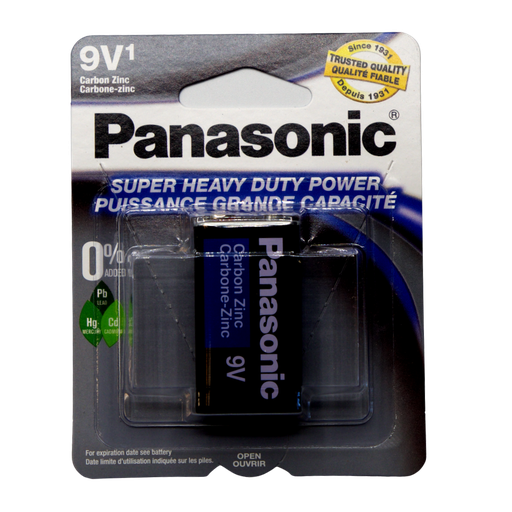 [BTP006] 9V Panasonic Super heavy Duty - Pack of 12