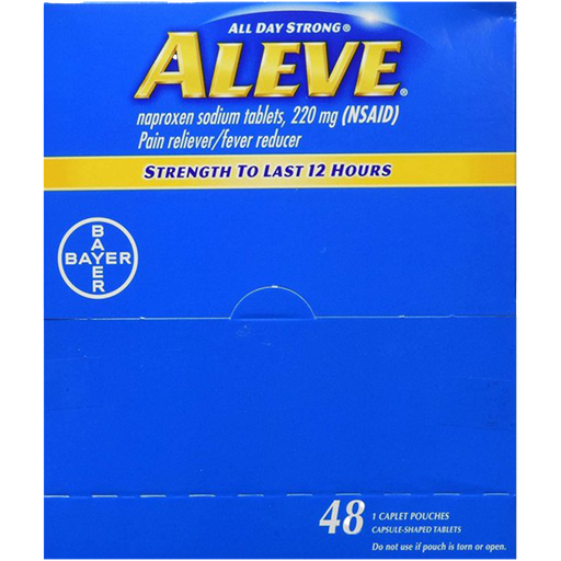 [MED032-Aleve] Aleve 1 Pill/Pouch, 48 Pouches/Box