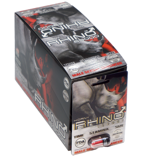 [Pill0010-69000] Horny Rhino 69000Mg - 1 Pill/Card - 24 Cards/Box FDA Registered