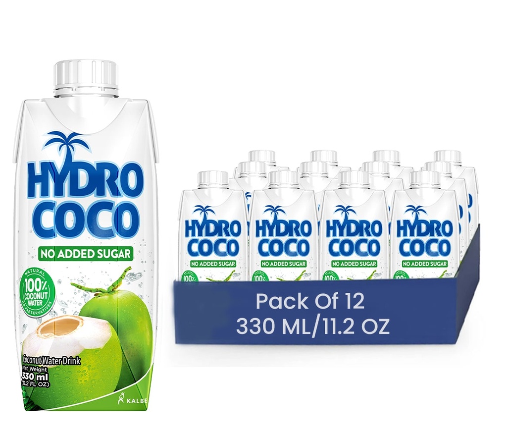 [Coco-330] Hydrococo No Added Sugar Coconut Water 330ml/12 Pack