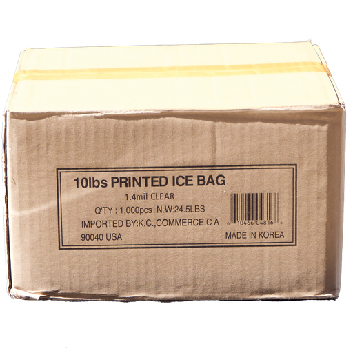 [BAG015-KC] ICE  Bag - 10 LBS  IMPORTED BY KC. / 1000 ct