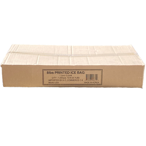[BAG014-KC] ICE  Bag - 8 LBS  IMPORTED BY KC. / 1000 ct