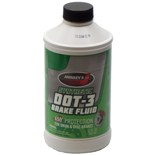 [CA005-Brake] Jonhsen Brake Fluid Dot-3 / 12 fl oz - 12ct./Case