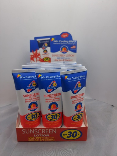 [HI024] LA Bodies Sunscreen SPF 30 - 3oz 12 ct.