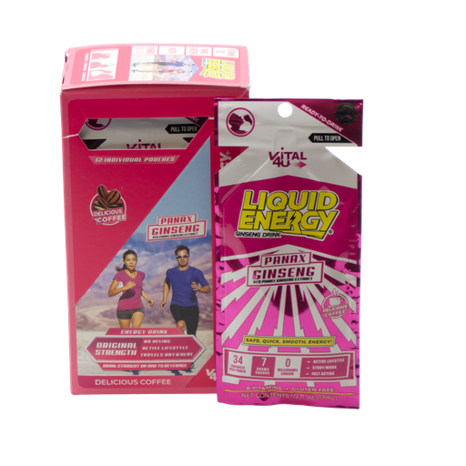 [VIT017-Pink] Liquid Energy Coffee 12 Packs/Box