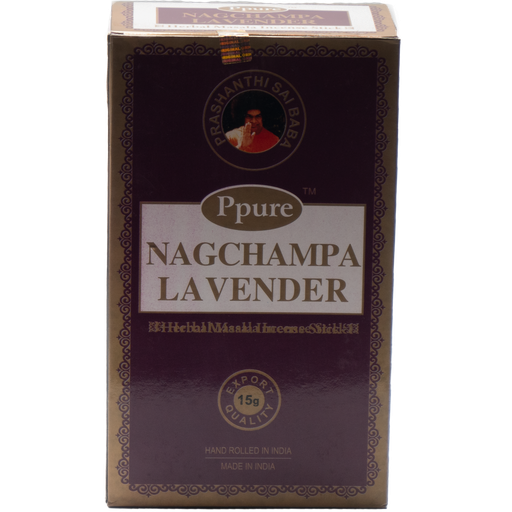 [AF006-Lavender] Nag Champa Ppure 15 gm - 12ct - Lavender