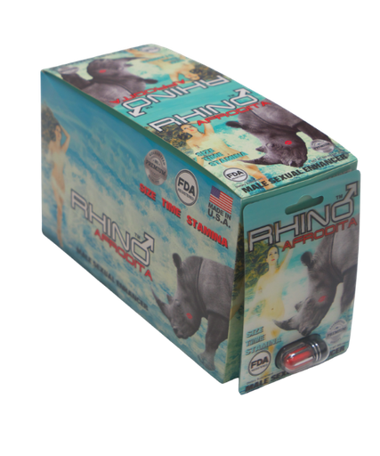 [Pill0018/AF] Rhino Afrodita 1 Pill/Card - 24 Cards/Box FDA Registered