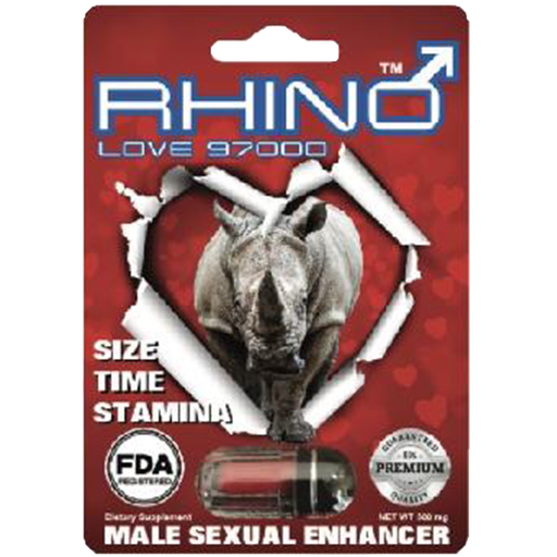 [Pill0019/97000] Rhino Love  97000Mg - 1 Pill/Card - 24 Cards/Box FDA Registered