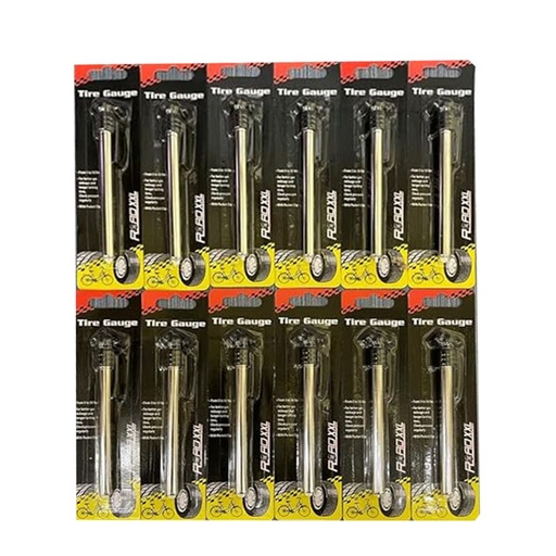 [CA013] Road Tire Gauge Carded - 12ct/ Box Imported by K.C