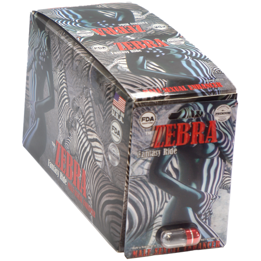 [Pill0021/Zebra] Zebra Fantasy Ride 1 Pill/Card - 24 Cards/Box FDA Registered